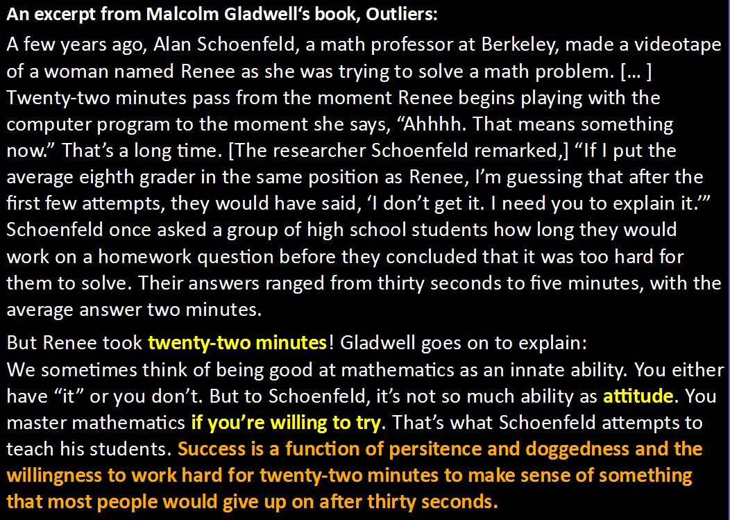 gladwell quote